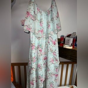 High-Low Floral Dress
